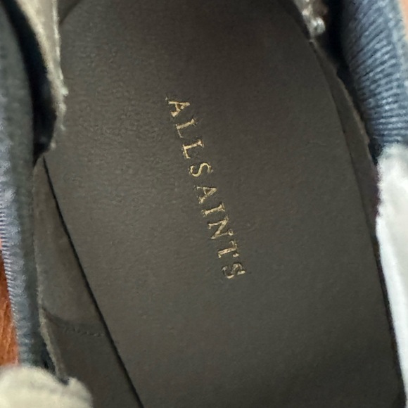 NWOB Allsaints Sarris Black Leather High Heel Booties - Picture 13 of 14